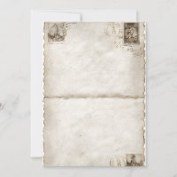Folded Vintage Postcard Panels
