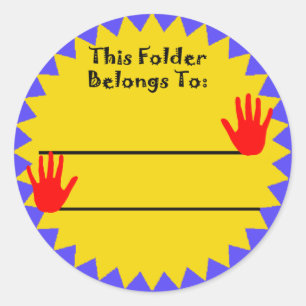 Folder Belongs to Sticker