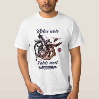 Folding bike. Rides well, folds well. T-Shirt