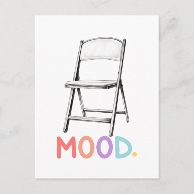 Folding Chair Mood Montgomery Alabama Brawl Postcard (Front)