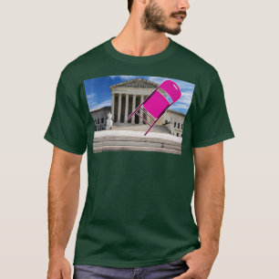 Folding Chair To The Supreme Court Pink Front TShi T-Shirt