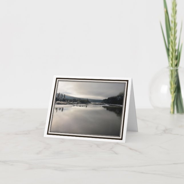 Folding Greeting Card – Winter's Light (Front)