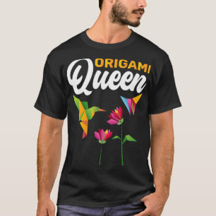 Folding Paper Origami Queen T-Shirt