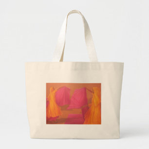 Folding Saris 2010 Large Tote Bag