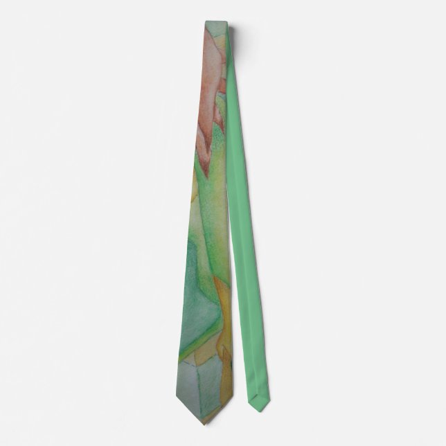 folds of soft colours original stylised modern tie (Front)