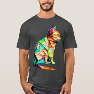 Foldy Feline Origami Cat T-Shirt
