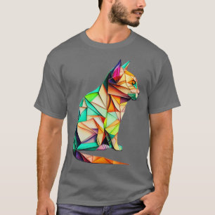 Foldy Feline Origami Cat T-Shirt