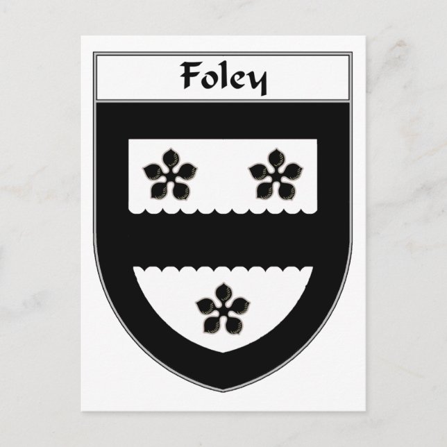 Foley Coat of Arms/Family Crest Postcard (Front)
