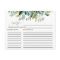 Foliage Bridal Shower Recipe Cards