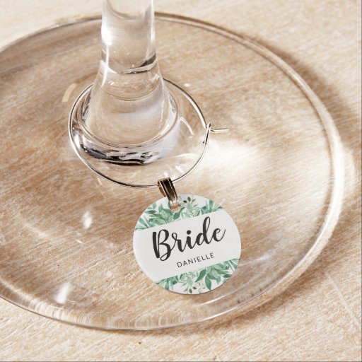 Image of Foliage Bride Monogram Bridal Wedding Party Favour
