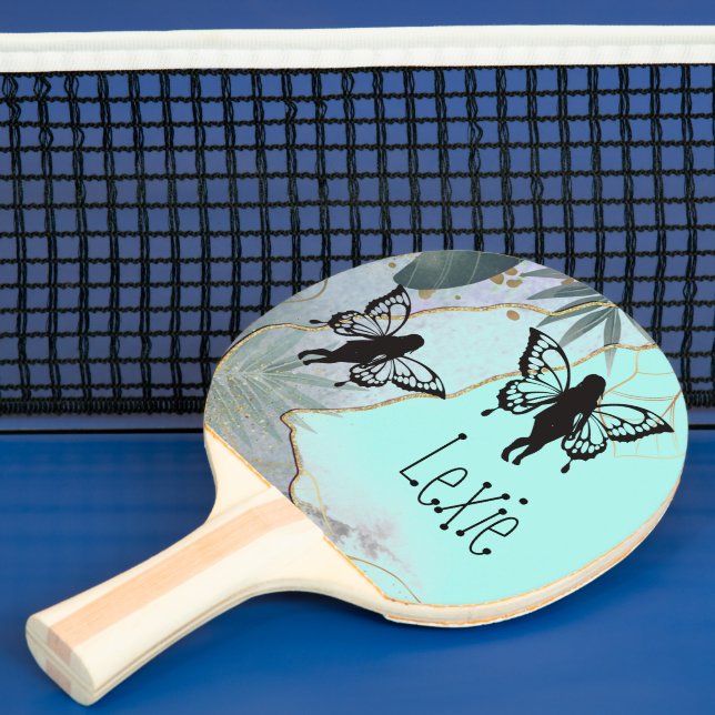 Foliage Fantasy Fairies Personalised Ping Pong Paddle (Insitu)