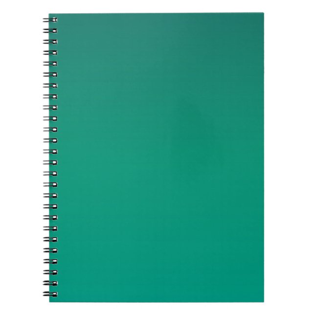 Foliage Green Gradient Photo Notebook (Front)