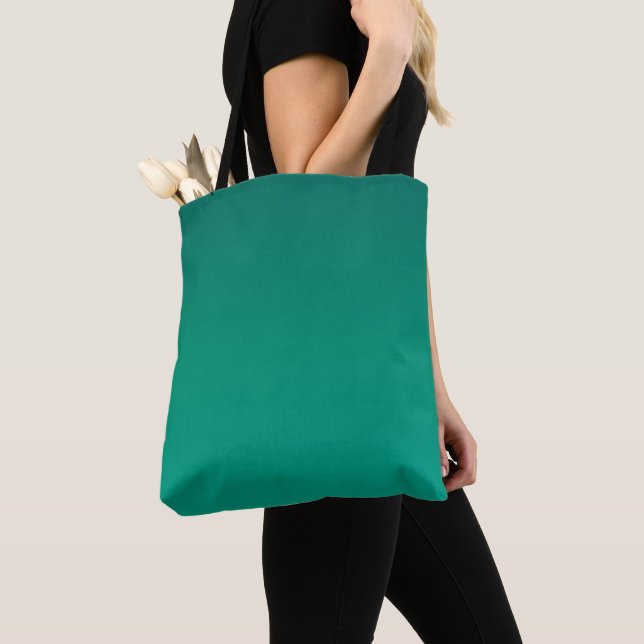 Foliage Green Gradient Tote Bag (Close Up)