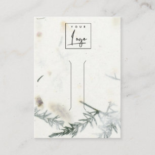 Foliage Handmade Paper Texture Hair Clip Display Business Card