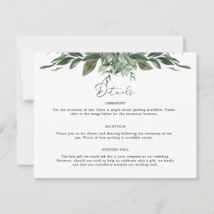 Foliage Leaf Details Enclosure Card