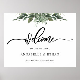 Foliage Leaf Welcome Sign