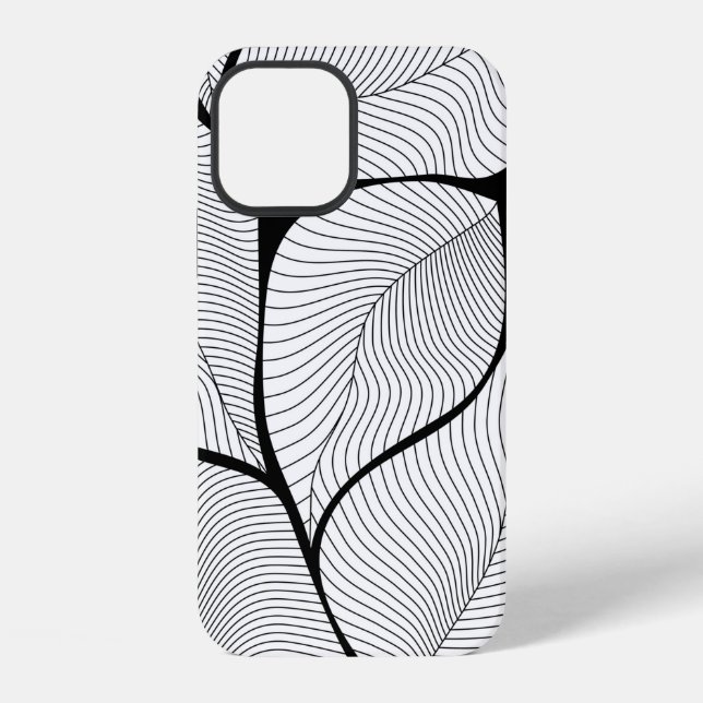 Foliage leaves background pattern iPhone case (Back)