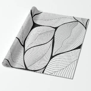 Foliage leaves background pattern wrapping paper