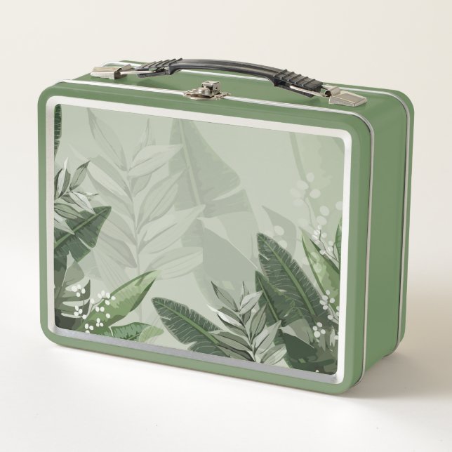 Foliage Metal Lunch Box (Front)