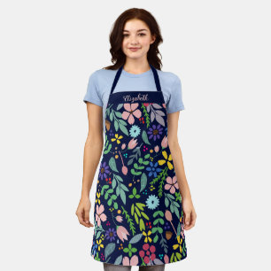 Foliage Modern Floral Apron