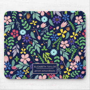 Foliage Modern Floral Mouse Mat