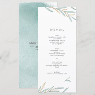 Foliage Modern Menu