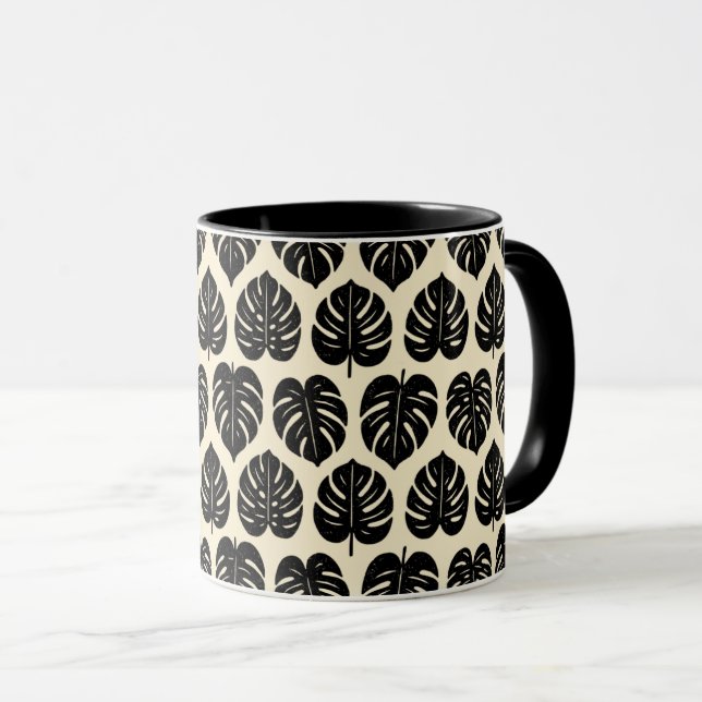 Foliage Monstera Mug (Front Right)
