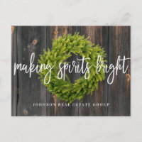 Foliage Wreath on Wood | Making Spirits Bright