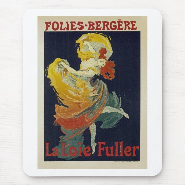 Folies Berger ~ La Loie Fuller Mouse Mat (Front)