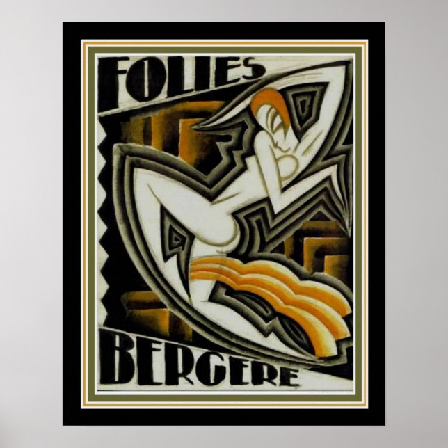 ," Folies Bergere" Art Deco Print (1926) 16x20 (Front)