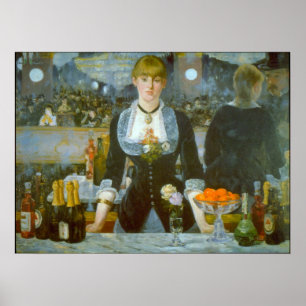 Folies-Bergere by Edouard Manet Poster