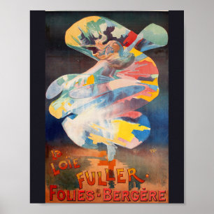 Folies Bergere-la Loie Fuller vintage french poste Poster