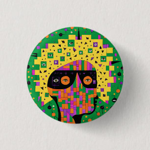 Folk 001 Nancy 3 Cm Round Badge