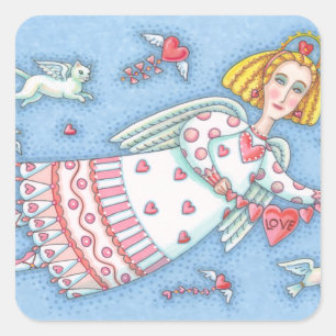 FOLK ANGEL OF HEARTS STICKER Sheet