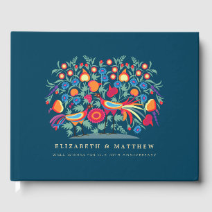 Folk Art 70th Wedding Anniversary Guest Books