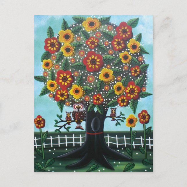Folk Art BY LORI EVERETT postcard (Front)