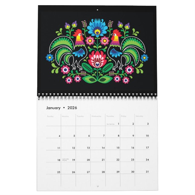 Folk Art Calendar - SRF (Jan 2026)