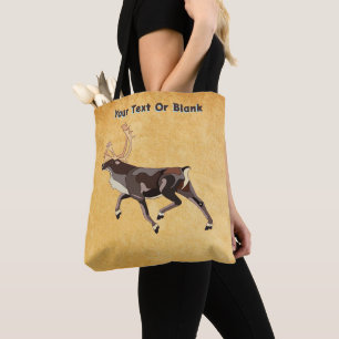 Folk Art Caribou/Reindeer Tote Bag