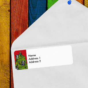 Folk Art Cats Christmas Tree