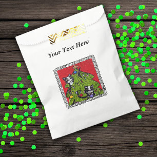 Folk Art Cats Christmas Tree Favour Bags
