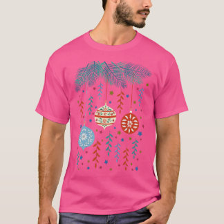 Folk Art Christmas Ornaments T-Shirt