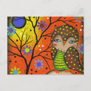 Folk Art Day Of The Dead By Lori Everett Postcard