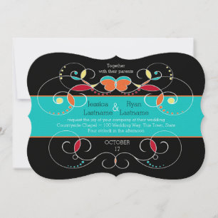 folk art design invitation