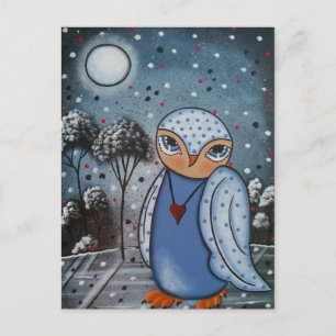FOLK ART Eye's Of Wisdom BY LORI EVERETT postcard