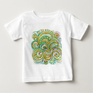 Folk Art Fantasy Pattern Baby T-Shirt