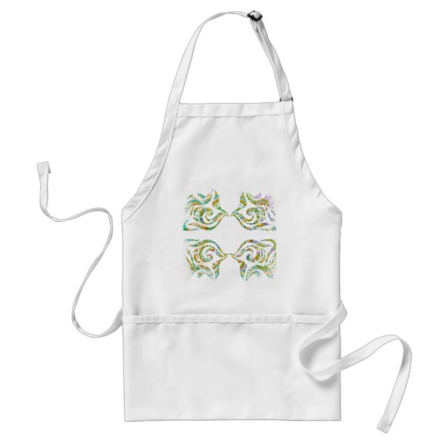 Folk Art Fantasy Pattern Standard Apron (Front)