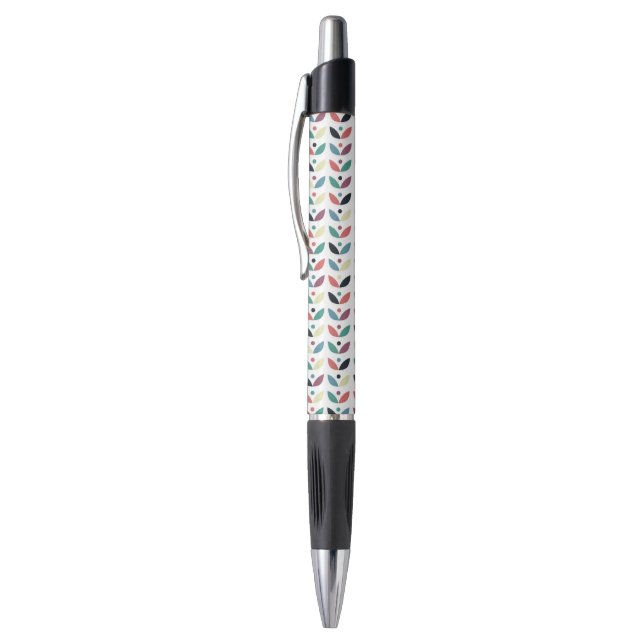 Folk Art Floral Geometric Pattern (Top (Vertical))