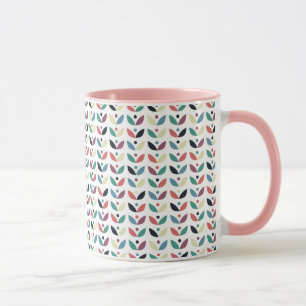 Folk Art Floral Geometric Pattern Mug