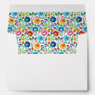 Folk Art Flower Pattern 2 Envelope