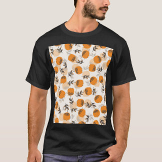 Folk Art Flowers Scandinavian Style T-Shirt